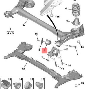 Сайлентблок задней балки