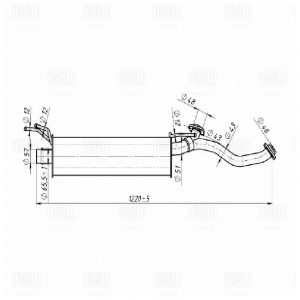 Глушитель средняя часть