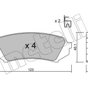 Колодки тормозные задние дисковые к-кт