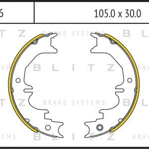 Колодки ручного тормоза к-кт