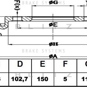 Диск тормозной задний