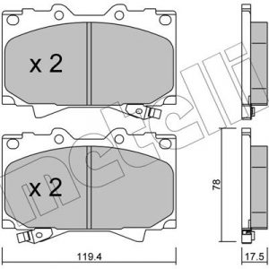 Колодки тормозные передние к-кт
