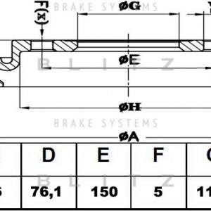 Диск тормозной задний