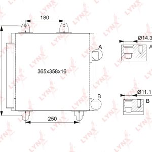 Радиатор кондиционера (конденсер)
