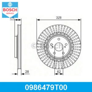 Диск тормозной передний вентилируемый