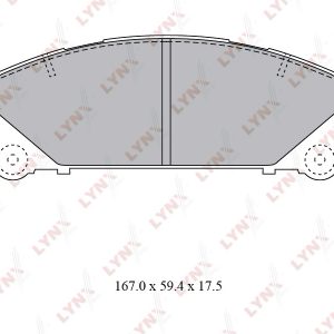 Колодки тормозные передние к-кт