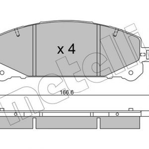 Колодки тормозные передние к-кт
