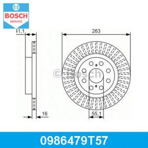 Диск тормозной задний