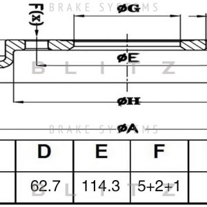 Диск тормозной задний