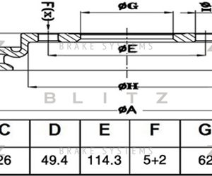 Диск тормозной передний вентилируемый