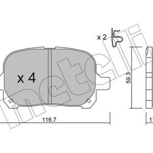 Колодки тормозные передние к-кт