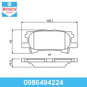 Колодки тормозные задние дисковые к-кт