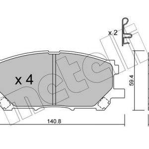 Колодки тормозные передние к-кт