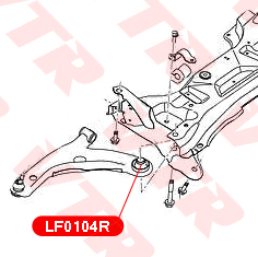 Сайлентблок переднего рычага задний