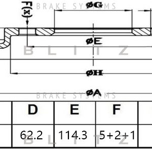 Диск тормозной задний