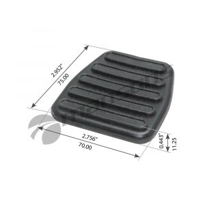 Накладка педали тормоза / сцепления