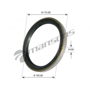 Сальник задней ступицы