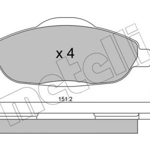 Колодки тормозные передние к-кт