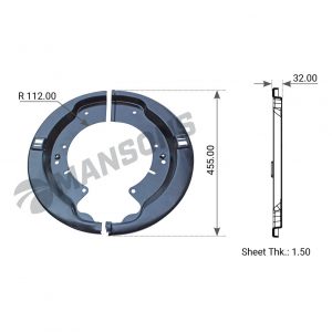 Пыльник тормозного барабана