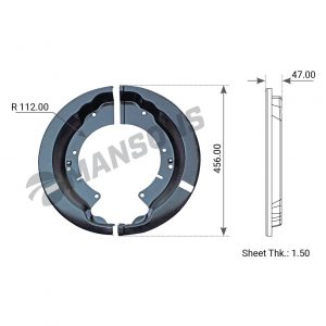 Пыльник тормозного барабана
