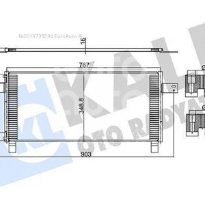 Радиатор кондиционера (конденсер)