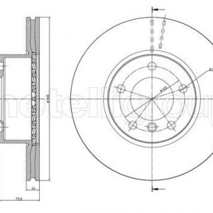 Диск тормозной передний вентилируемый