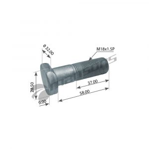 Шпилька колеса