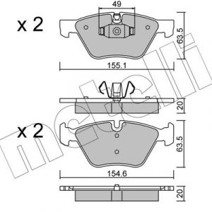 Колодки тормозные передние к-кт