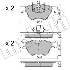 Колодки тормозные передние к-кт