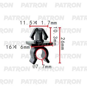 Фиксатор подставки капота