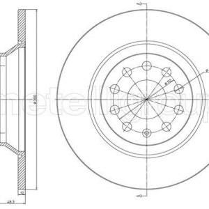 Диск тормозной задний
