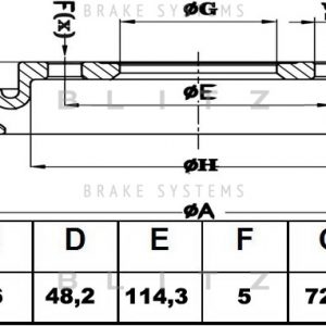 Диск тормозной передний вентилируемый