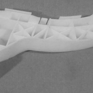 Направляющая переднего бампера левая