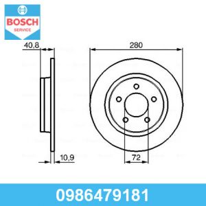 Диск тормозной задний