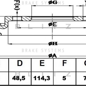 Диск тормозной передний вентилируемый