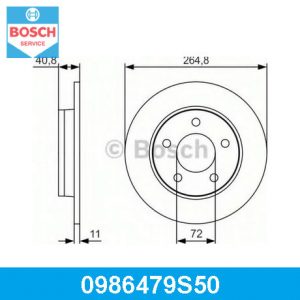 Диск тормозной задний