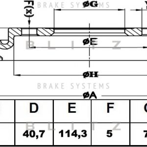 Диск тормозной задний