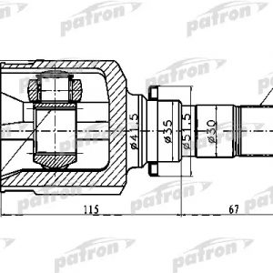 ШРУС внутренний передний
