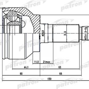 ШРУС наружный передний