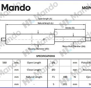 Амортизатор двери багажника