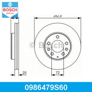 Диск тормозной передний вентилируемый