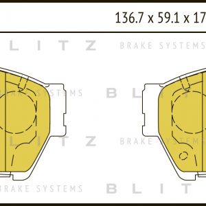 Колодки тормозные передние к-кт