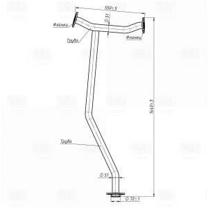 Глушитель средняя часть