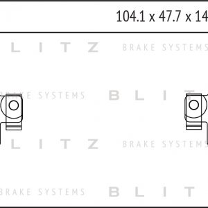 Колодки тормозные задние дисковые к-кт
