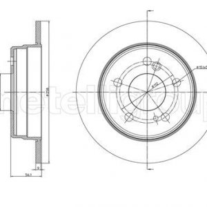 Диск тормозной задний