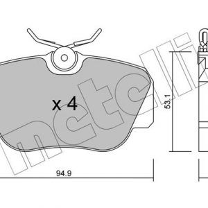 Колодки тормозные передние к-кт