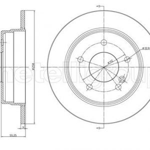 Диск тормозной задний