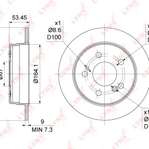 Диск тормозной задний