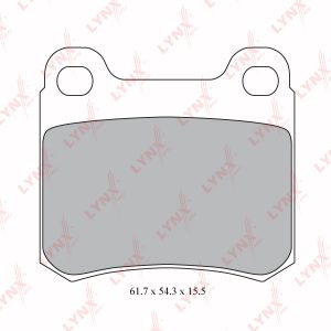 Колодки тормозные задние дисковые к-кт