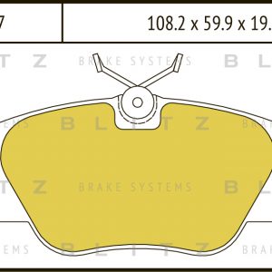 Колодки тормозные передние к-кт